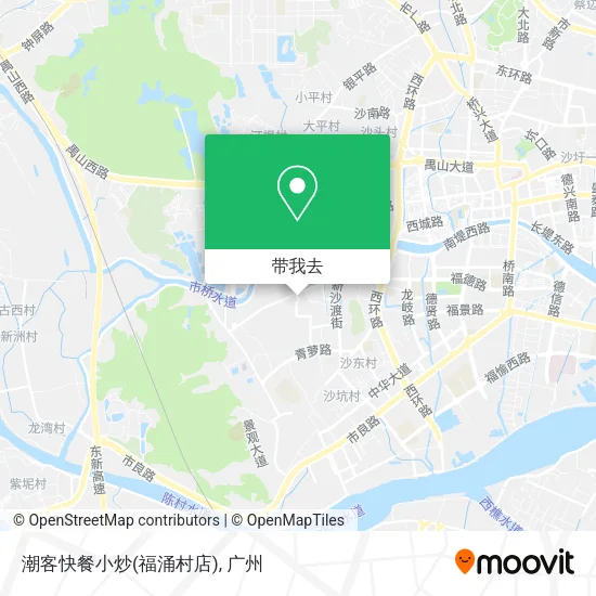 潮客快餐小炒(福涌村店)地图
