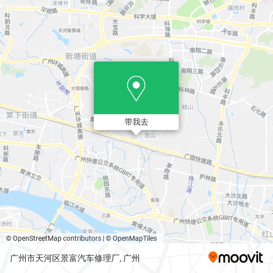 广州市天河区景富汽车修理厂地图