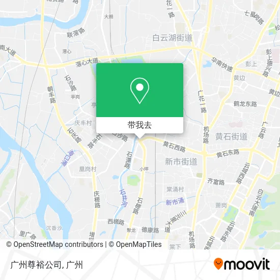 广州尊裕公司地图