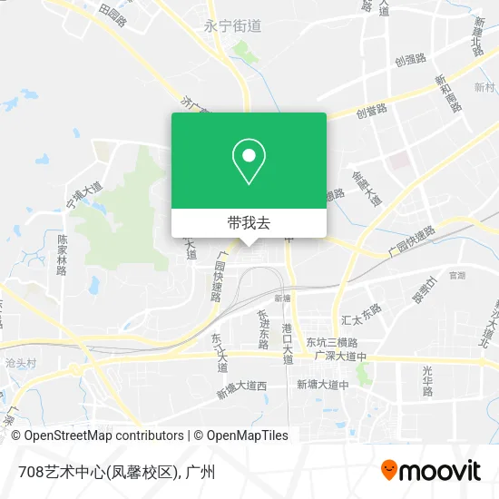 708艺术中心(凤馨校区)地图
