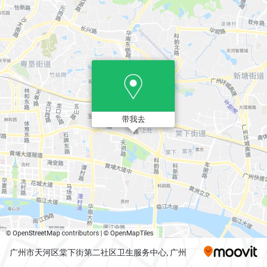 广州市天河区棠下街第二社区卫生服务中心地图
