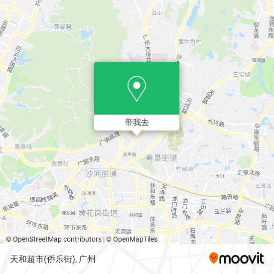 天和超市(侨乐街)地图