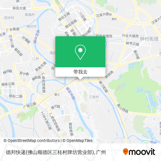德邦快递(佛山顺德区三桂村牌坊营业部)地图