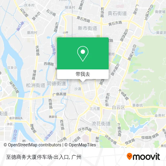 至德商务大厦停车场-出入口地图