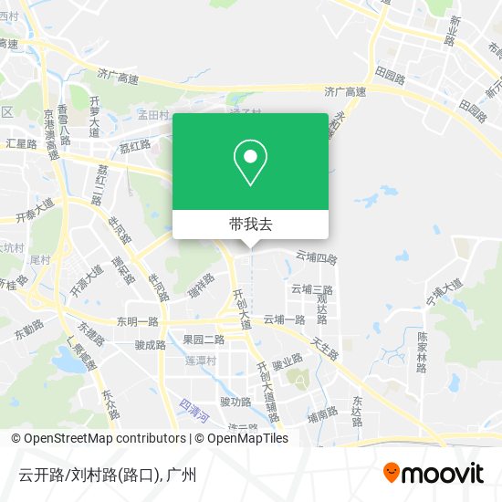 云开路/刘村路(路口)地图