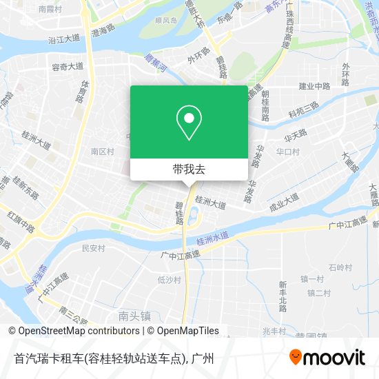 首汽瑞卡租车(容桂轻轨站送车点)地图