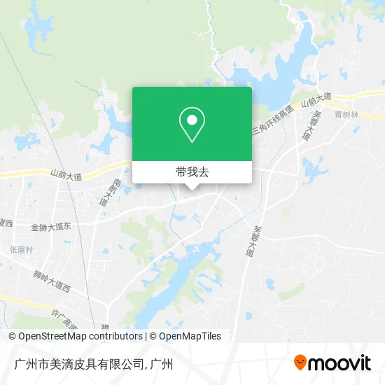 广州市美滴皮具有限公司地图