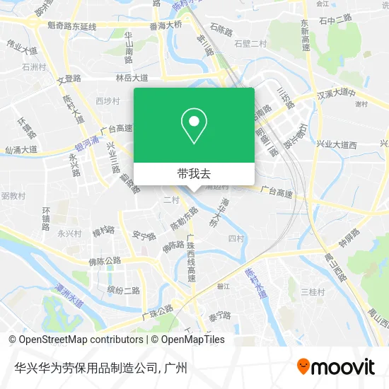 华兴华为劳保用品制造公司地图