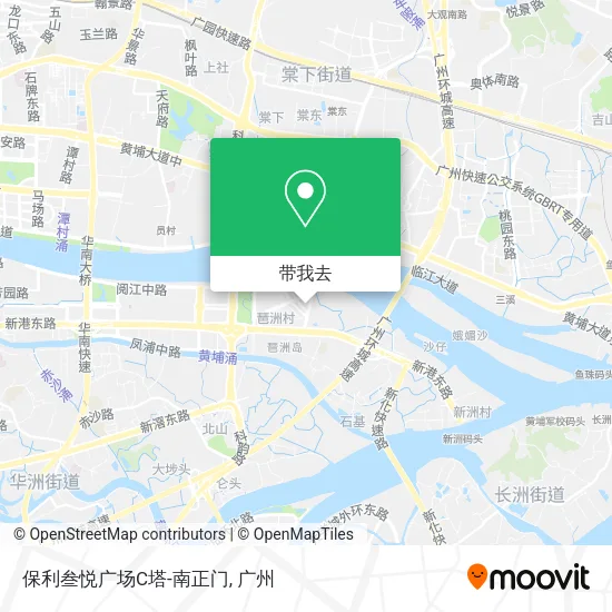 保利叁悦广场C塔-南正门地图