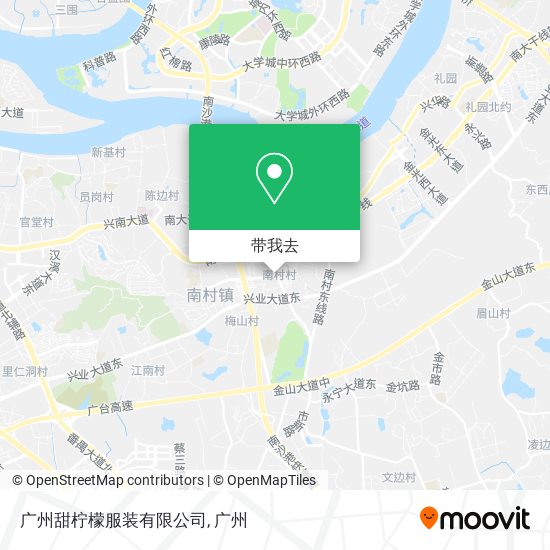 广州甜柠檬服装有限公司地图