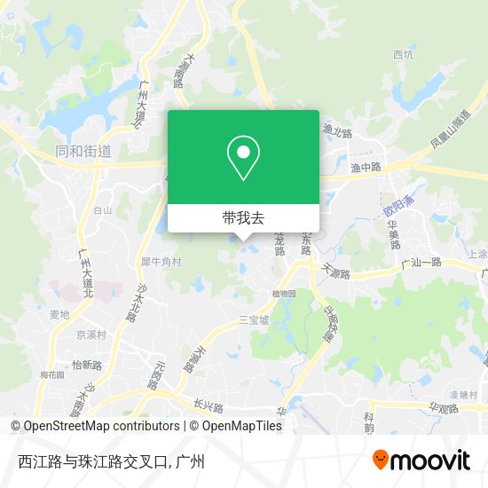 西江路与珠江路交叉口地图