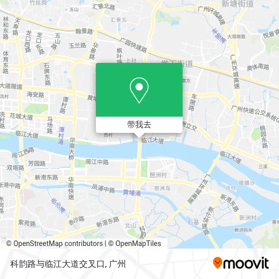 科韵路与临江大道交叉口地图