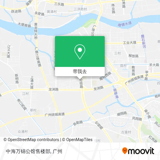 中海万锦公馆售楼部地图