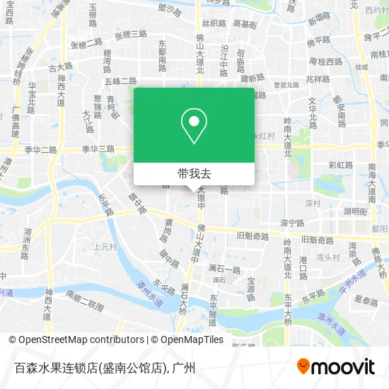 百森水果连锁店(盛南公馆店)地图