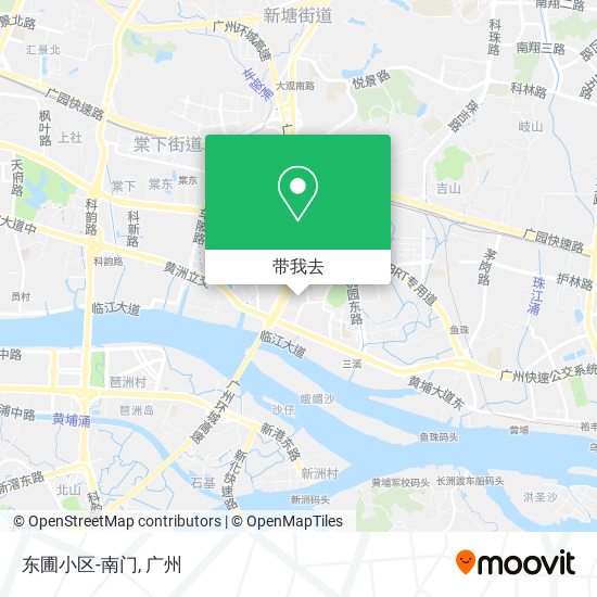 东圃小区-南门地图