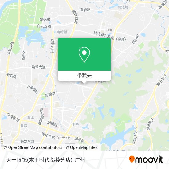 天一眼镜(东平时代都荟分店)地图