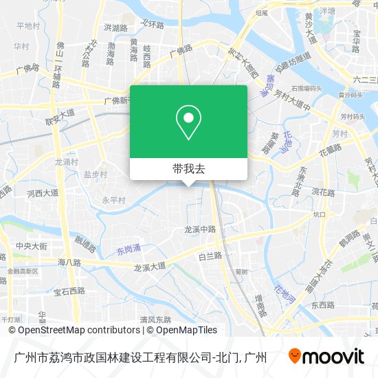 广州市荔鸿市政国林建设工程有限公司-北门地图
