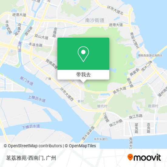 茗荔雅苑-西南门地图