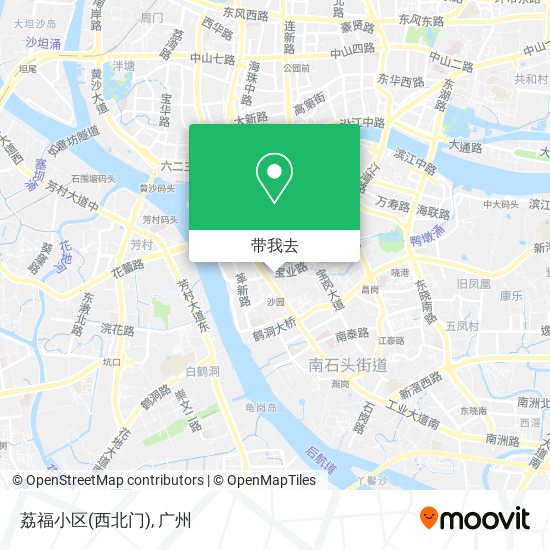 荔福小区(西北门)地图