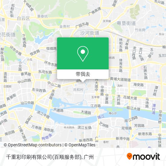 千重彩印刷有限公司(百顺服务部)地图
