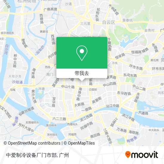 中爱制冷设备厂门市部地图