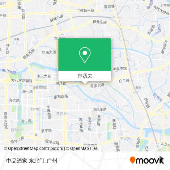 中品酒家-东北门地图