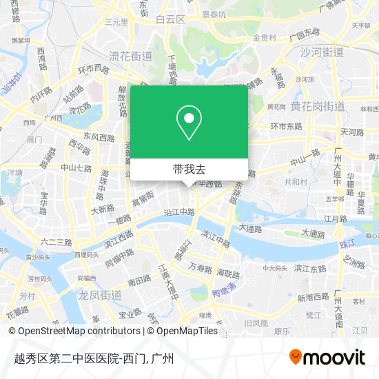 越秀区第二中医医院-西门地图