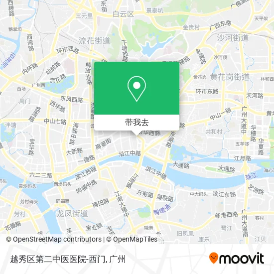 越秀区第二中医医院-西门地图