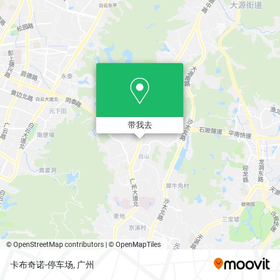 卡布奇诺-停车场地图