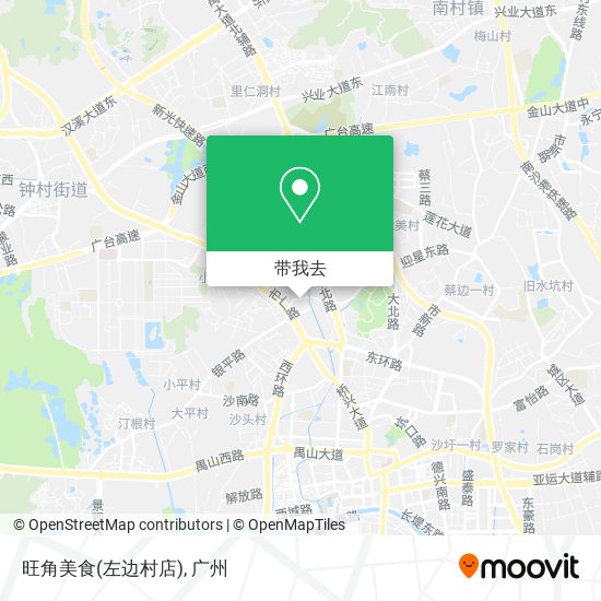 旺角美食(左边村店)地图