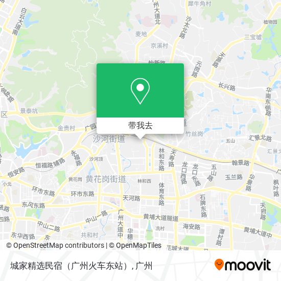 城家精选民宿（广州火车东站）地图