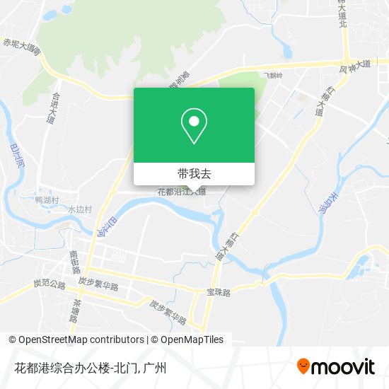 花都港综合办公楼-北门地图
