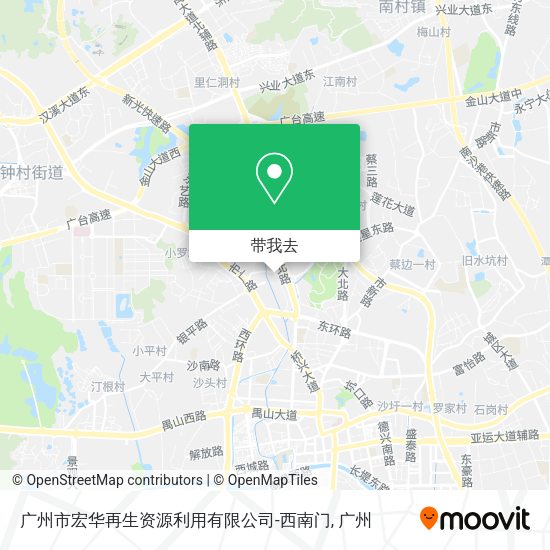 广州市宏华再生资源利用有限公司-西南门地图