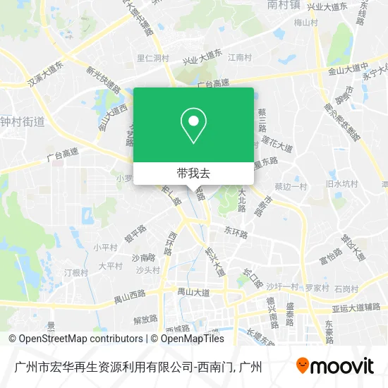 广州市宏华再生资源利用有限公司-西南门地图