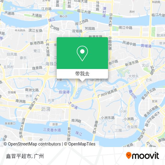 鑫冒平超市地图