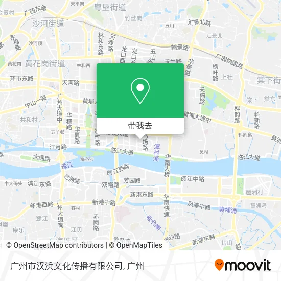 广州市汉浜文化传播有限公司地图