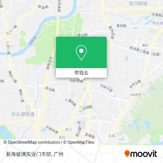 新海玻璃实业门市部地图