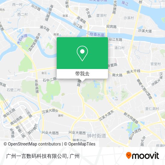 广州一言数码科技有限公司地图