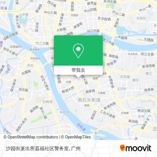 沙园街派出所荔福社区警务室地图