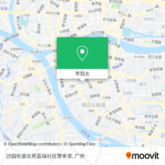 沙园街派出所荔福社区警务室地图