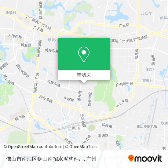 佛山市南海区狮山南招水泥构件厂地图