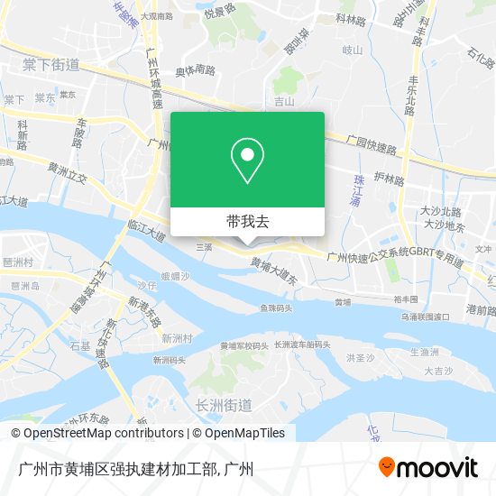 广州市黄埔区强执建材加工部地图