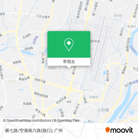 横七路/空港南六路(路口)地图