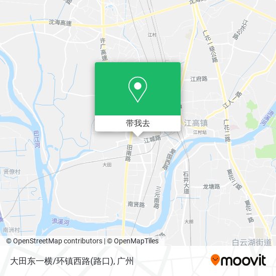 大田东一横/环镇西路(路口)地图