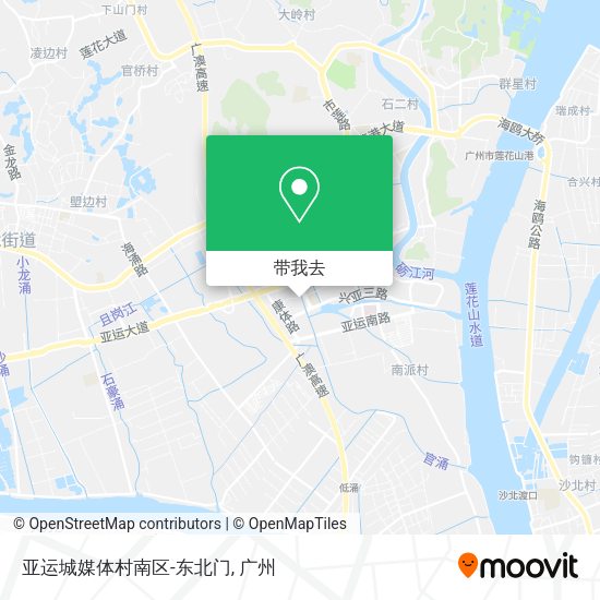 亚运城媒体村南区-东北门地图