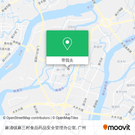 麻涌镇麻三村食品药品安全管理办公室地图