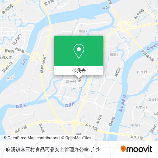 麻涌镇麻三村食品药品安全管理办公室地图