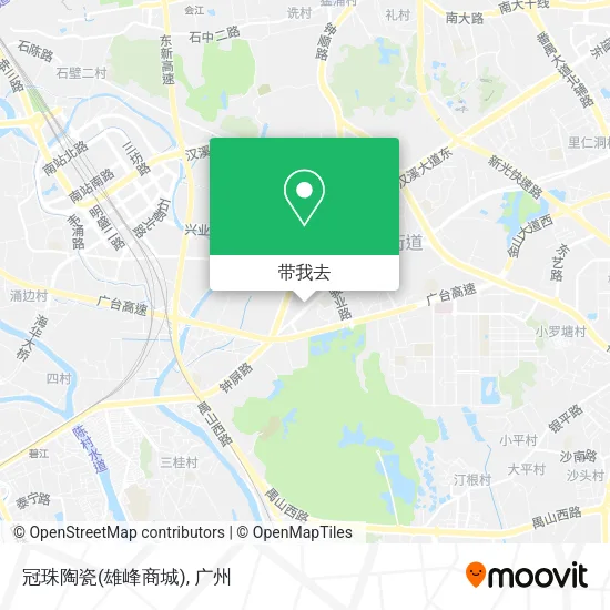 冠珠陶瓷(雄峰商城)地图