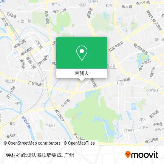 钟村雄峰城法鹏顶墙集成地图