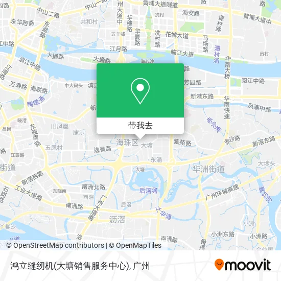 鸿立缝纫机(大塘销售服务中心)地图
